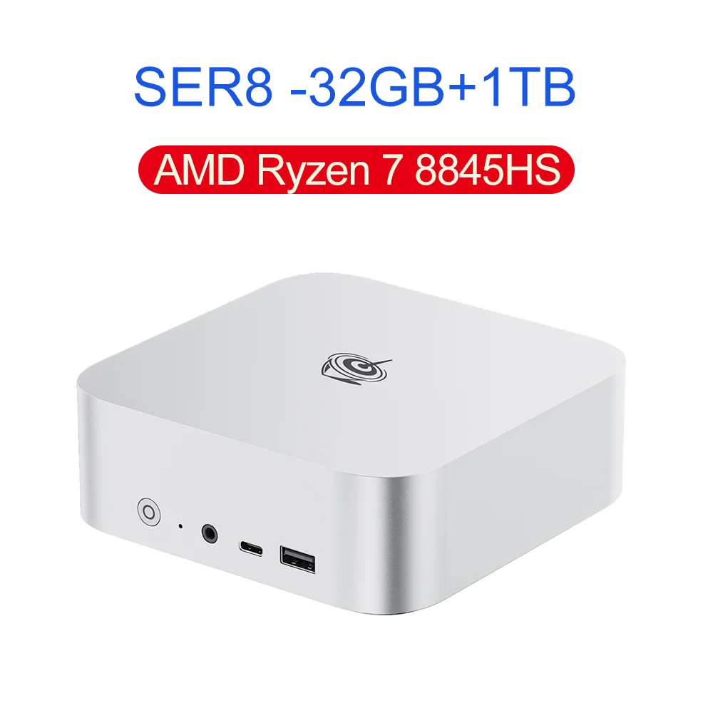 Beelink SER8 Ryzen7 8745HS 8845HS Mini Gaming AI PC 32G RAM 1T