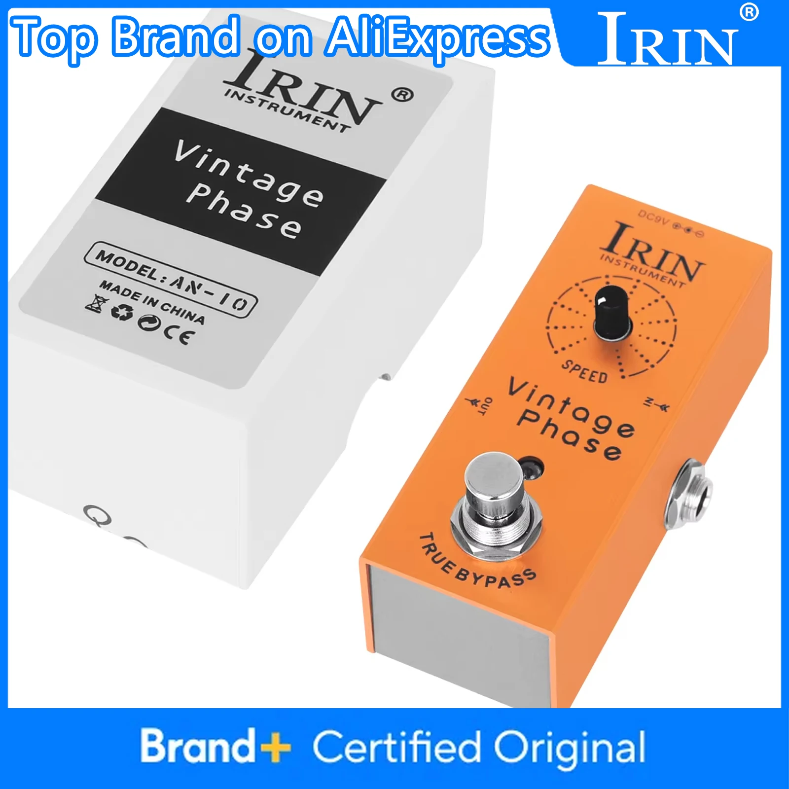 

IRIN AN-10 Винтажная педаль эффектов для гитары с фазой, восстанавливает классические звуки Phaser 70-х годов, детали и аксессуары для гитары True Bypass