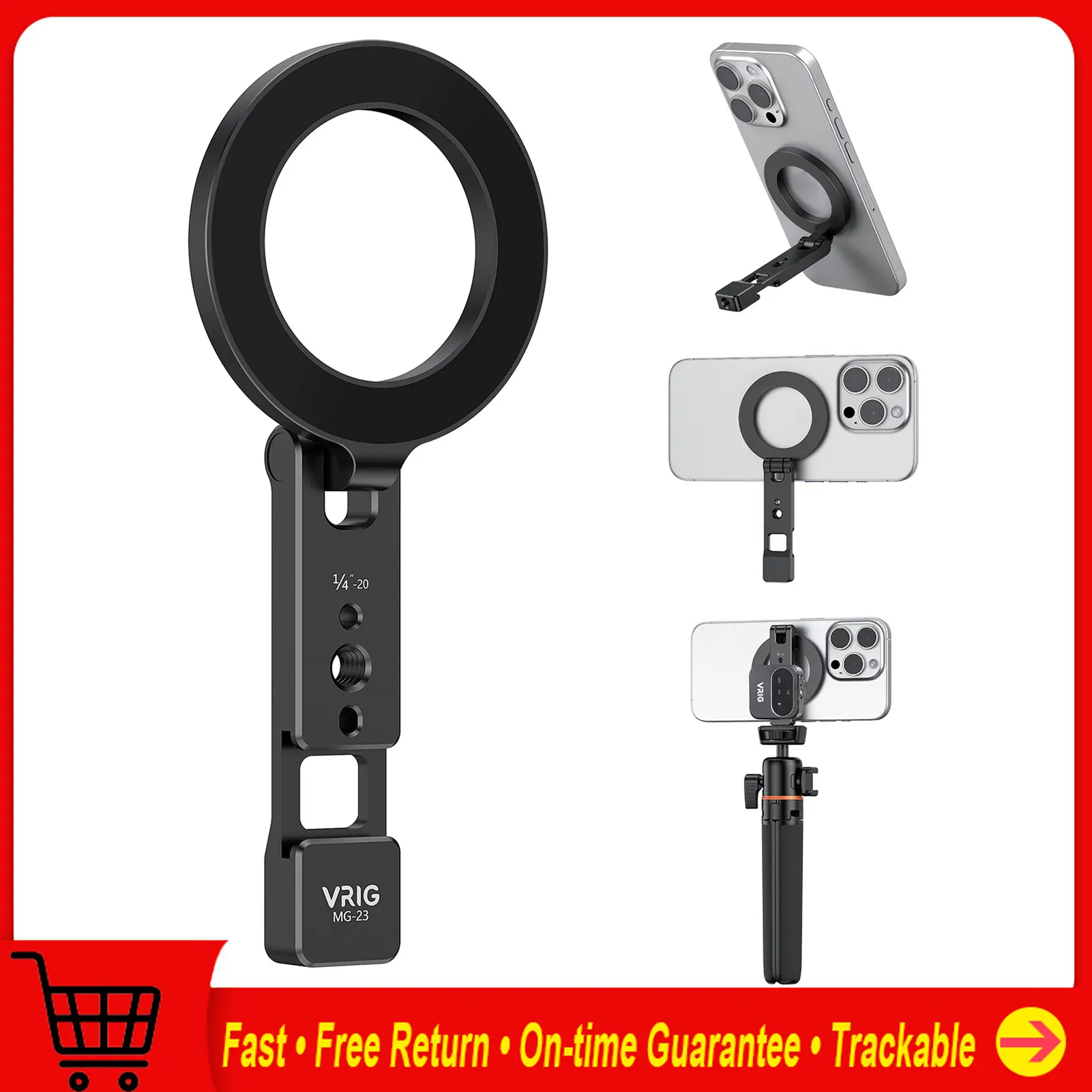 

Магнитное крепление для телефона, крепление на штатив для телефона, складной настольный магнитный держатель, замена для телефонов iPhone 16/15/14/13/12 Android