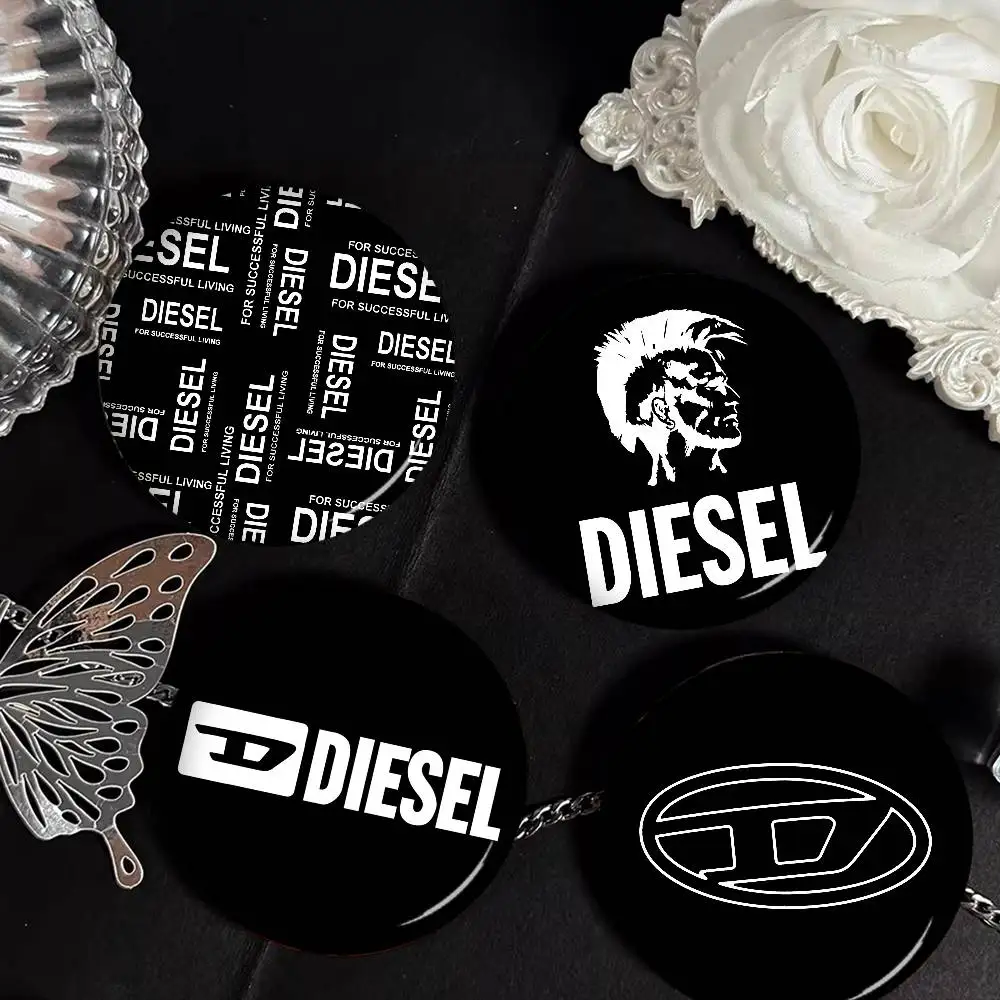 D-DIESEL Logo Tinplate Pin Button Custom Anime Role Old-school Brooch Cartoon Collar Badge Jewelry Gift Fans