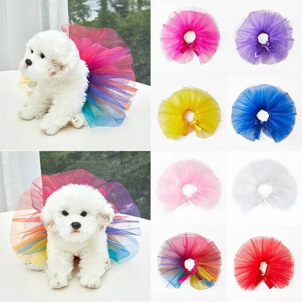 Tutu Dress Fashion For Small Medium Dog Puppy Teddy Schnauzer Apparel Dog Dress Puppy Clothes Dog Skirts Pet Supplies