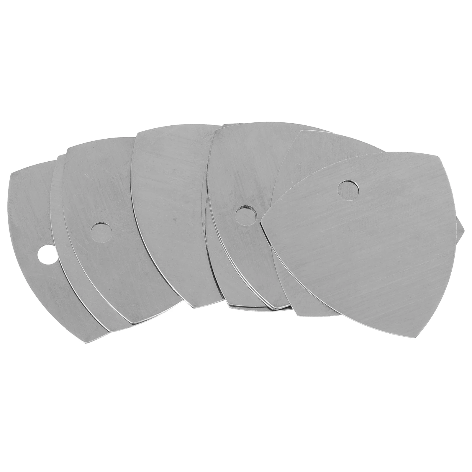 

12 Pcs Stainless Steel Guitar Picks Bass Plectrums Fingertip Guards Durable Practice Tools Realistic Fingers