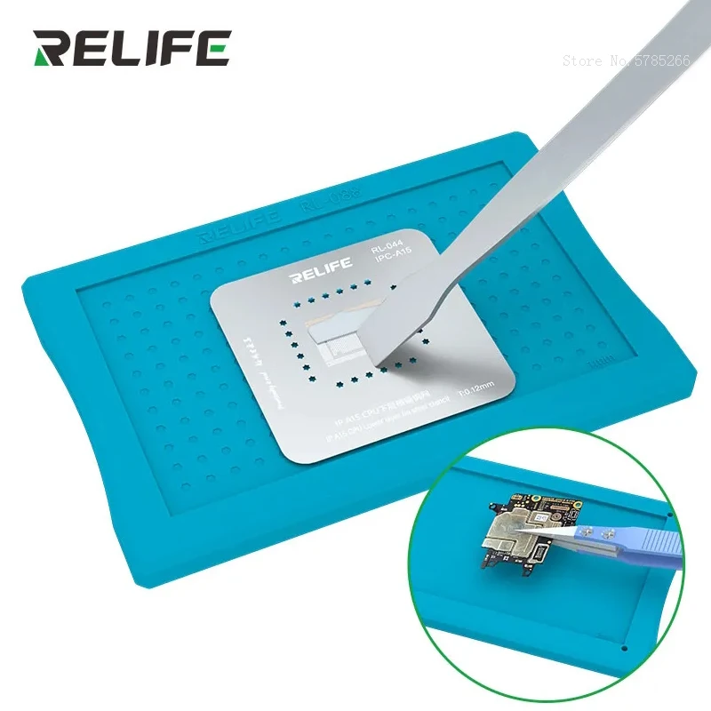 Relife RL-088 العالمي زراعة القصدير قاعدة مغناطيسية للهاتف اللوحة الأم الإطار الأوسط IC رقاقة بغا rebيعادل الاستنسل سيليكون حصيرة