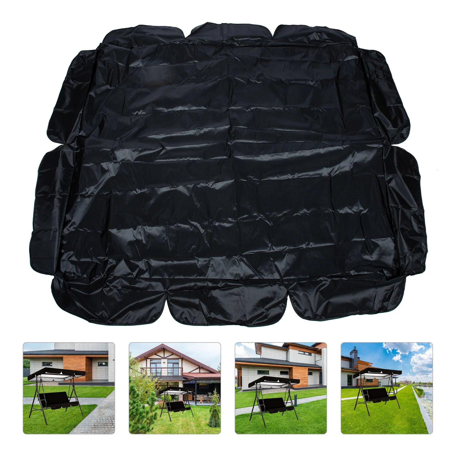 

Waterproof Cover Durable Swing Roof Protector For Outdoor Weatherproof Garden Swing Protector Cover Replacement Dust Rain Snow
