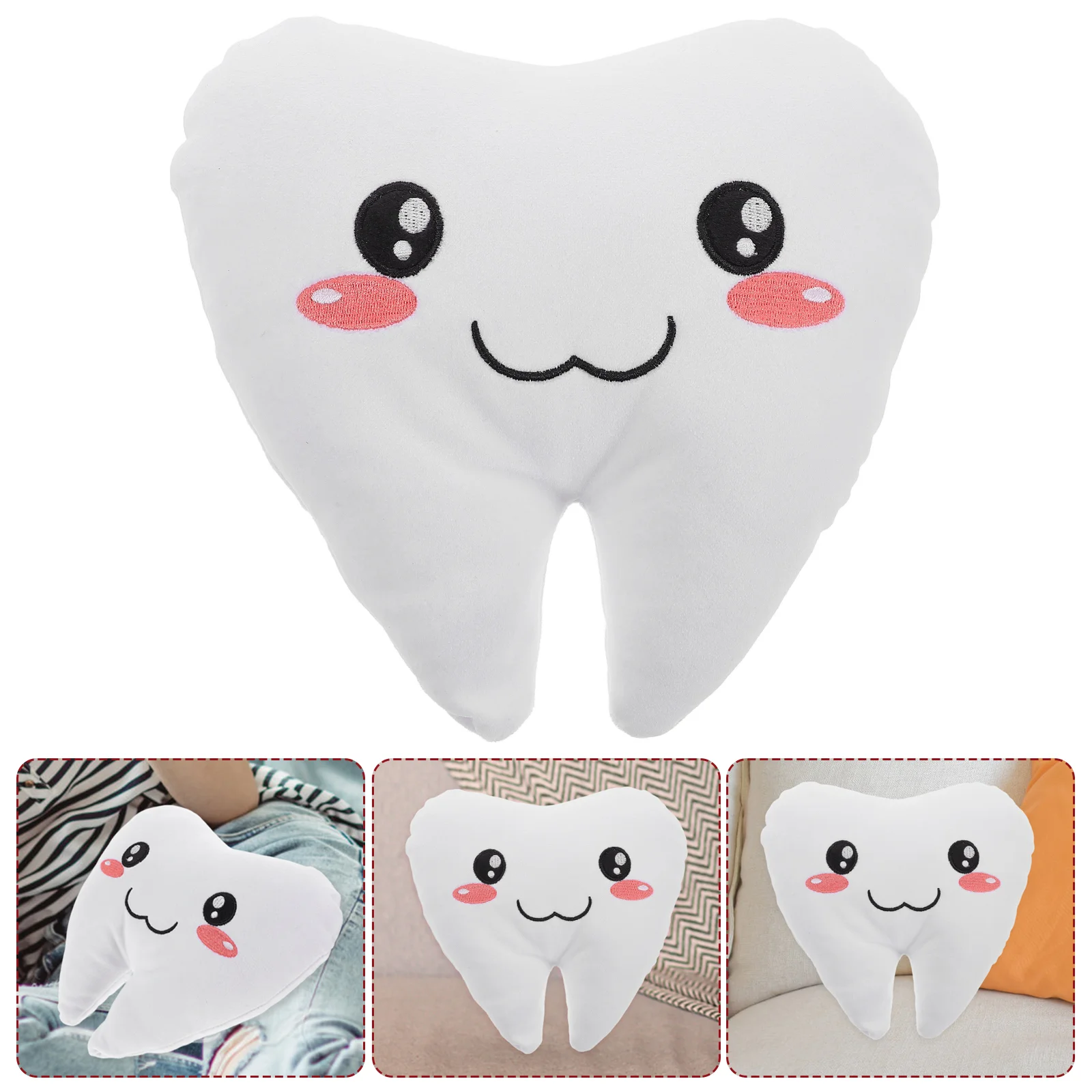 

Dental Pillow Lumbar Tooth for Toddlers with Cute Design Child Decorative Throw Pillows