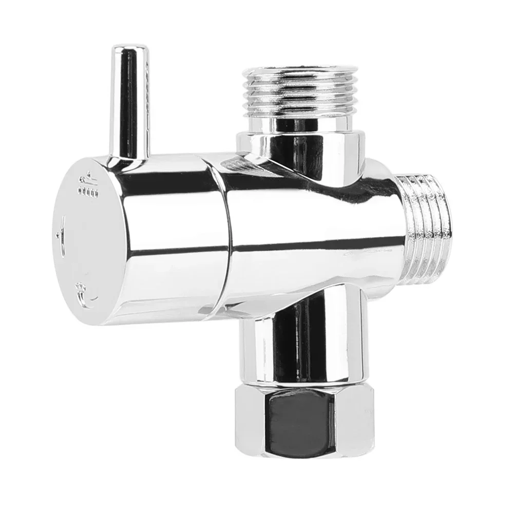 1/2 3 Way Connector Shower Diverter Valve Water Separator Switch Adapter Control Head faucet Bathroom Accessories