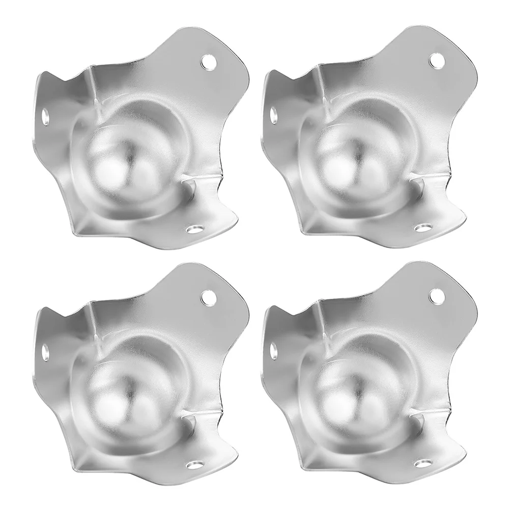 4 шт., защитные уголки с металлическими шариками, универсальное использование для мебели, шкатулок для драгоценностей, домашний декор, защитная рамка, угловые протекторы