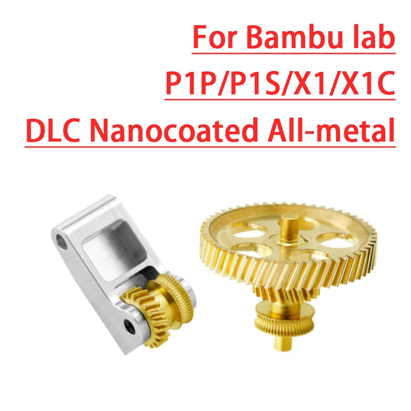 Upgrade Extruder Gear Voor Bambu Lab P1P X1 Extruder Gehard Staal Montage Voor Bambulab P1S P1P X1 X1C 3D Printer Accessoires