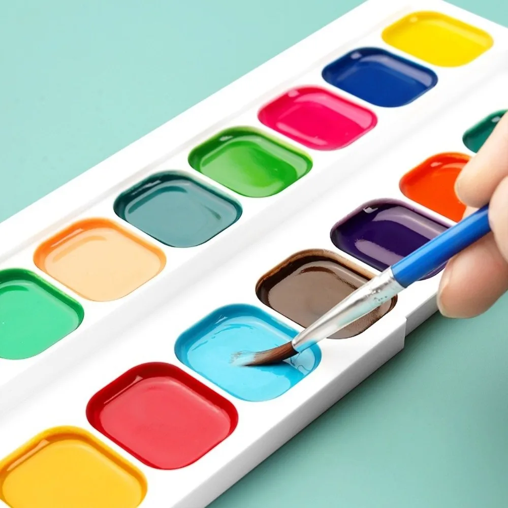 12/14/18 Color Semi-dry Solid Watercolor Paint Solid Hand-painted Watercolor Paints Washable Children's Painting Watercolor Set