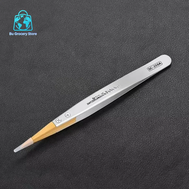 Boxwood tweezers, precision anti-magnetic tweezers, insulated, non-damaging parts, watch repair tools