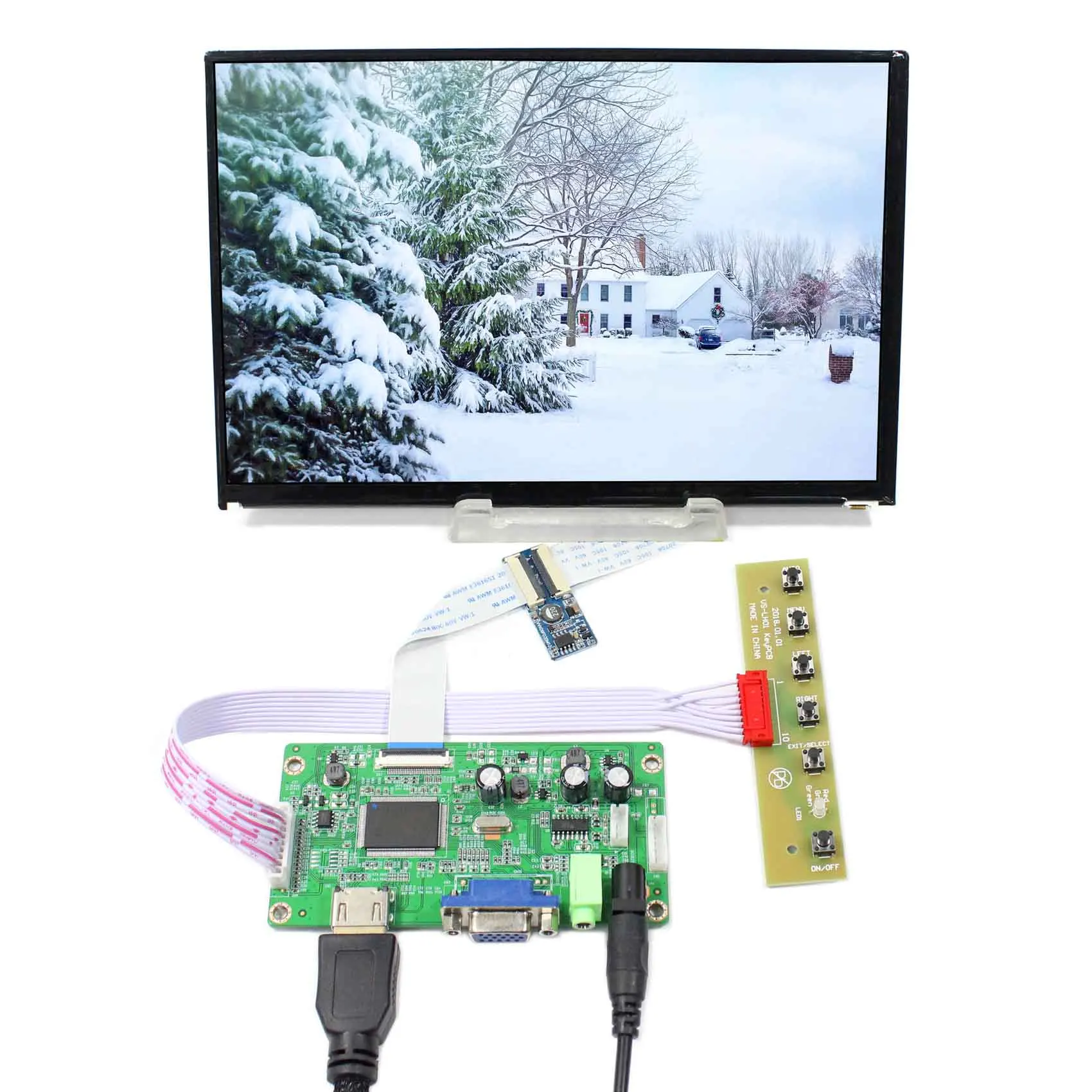 

VVX09F035M10 IPS 8.9inch 1920X1200 eDP TFT-LCD Screen with DIY LCD Controller Board kit USB C HD-MI VGA Driver Board