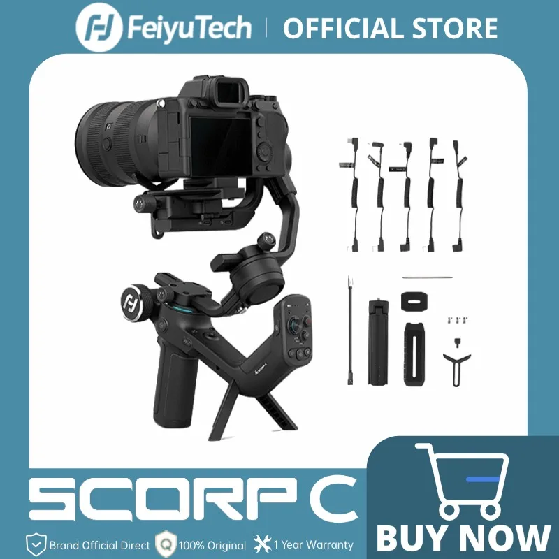 FeiyuTech  Feiyu SCORP-C 3-Axis Handheld Gimbal Stabilizer Handle Grip สำหรับกล้อง DSLR Sony/Canon พร้อมขาตั้งกล้อง