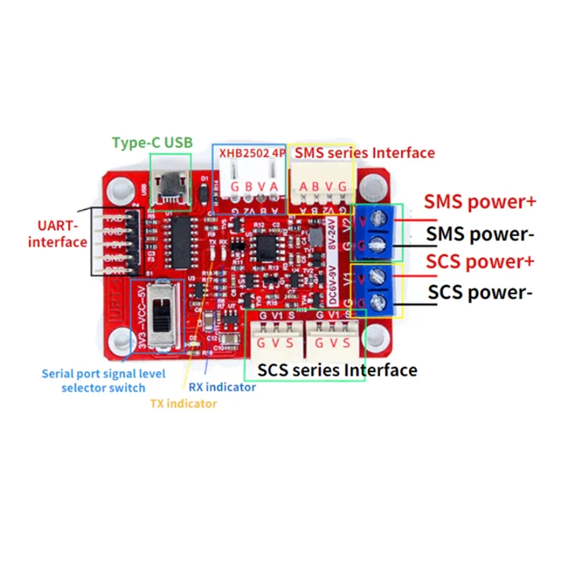 B78B-12V STS3215 Servos für SO-ARM100 Roboterarm 30 kg intelligentes Bus-Servo TTL mit hohem Drehmoment und FE-URT-1-Programmierung