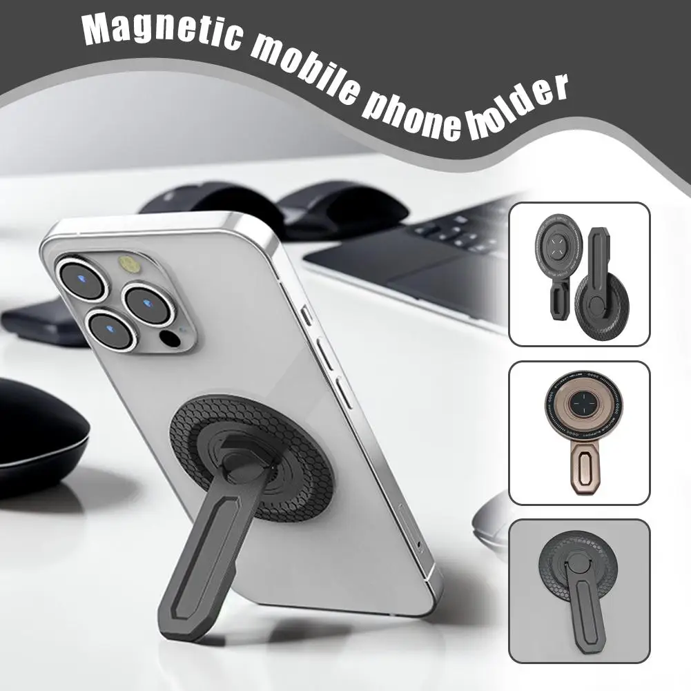 

Металлический магнитный держатель для мобильного телефона Magsafe, съемный, регулируемый на 360° ° Поворотная подставка с сильным магнитом