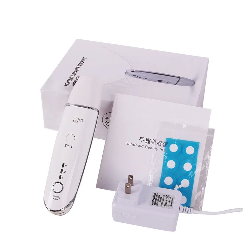 Mini Hifu Ultrasone RF Gezichtsmassager Lijn V-vorm Anti-aging Lifting Rimpelverwijdering Huidverstrakking Gezichtsverzorging Schoonheidsapparaat