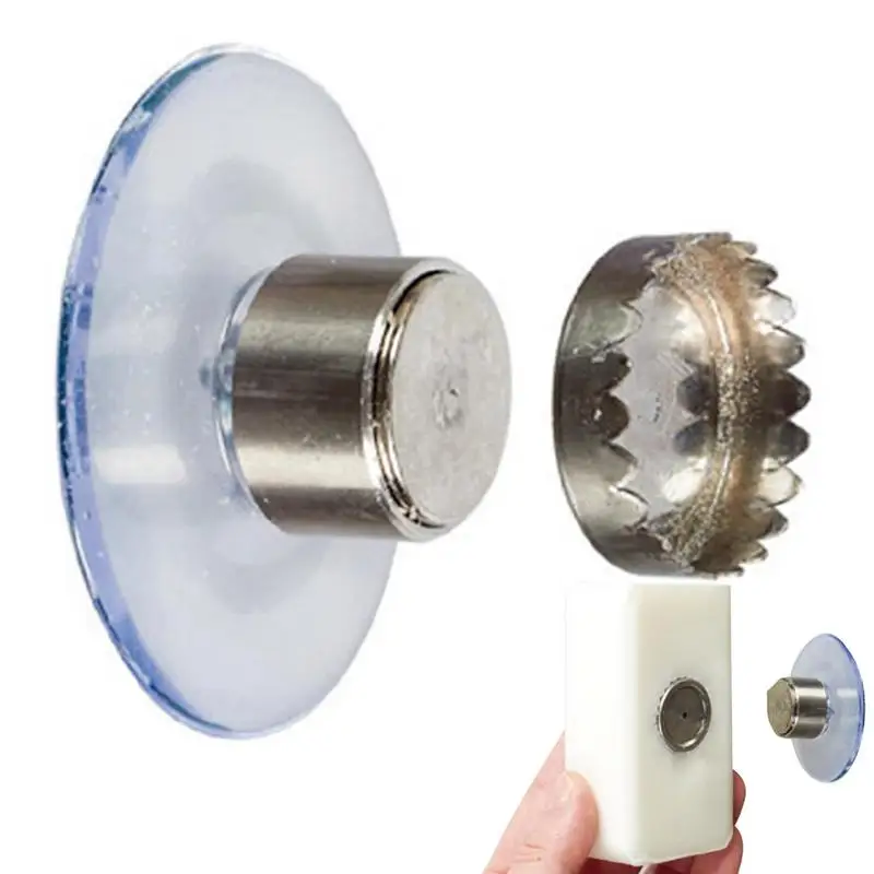 Suction Cup Soap Holder Rack Hanger Wall Mounted Soap Holder With Strong Magnet Removable Soap Dispenser For Bathroom Kitchen