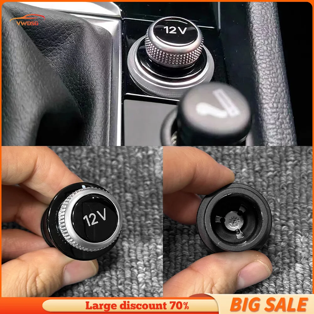 

Car 12V interior cigarette lighter decorative cover For Audi A3 3V A4 B8 B9 Avant A5 8T A6 C7 C8 A7 A8 Q3 Q5 8WD 919 311
