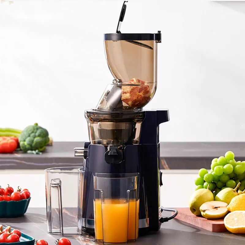 Multifunctional Household Large-Caliber Juicer Juicer Juicer Full-Automatic Residue And Juice Separator Home Blue