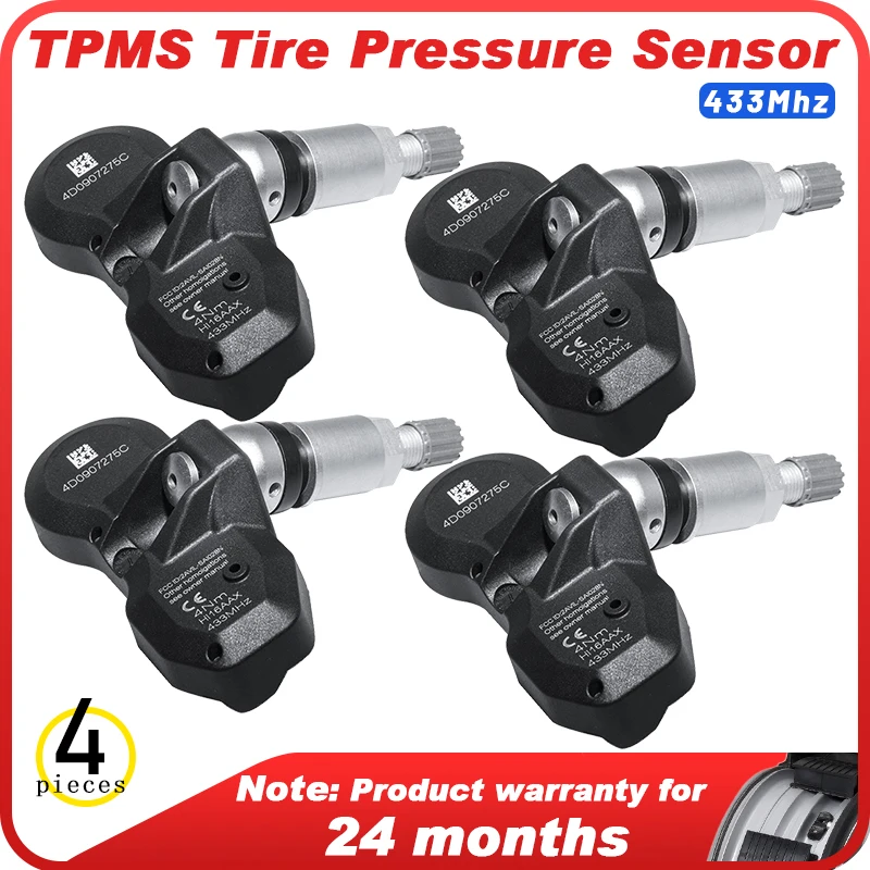 

4 PCS Tire Pressure Sensor FOR MERCEDES BENZ S Class CL Class 2000-2006 SLR Class 2001-2007 SL Class 2005 433MHZ TPMS 4D0907275C