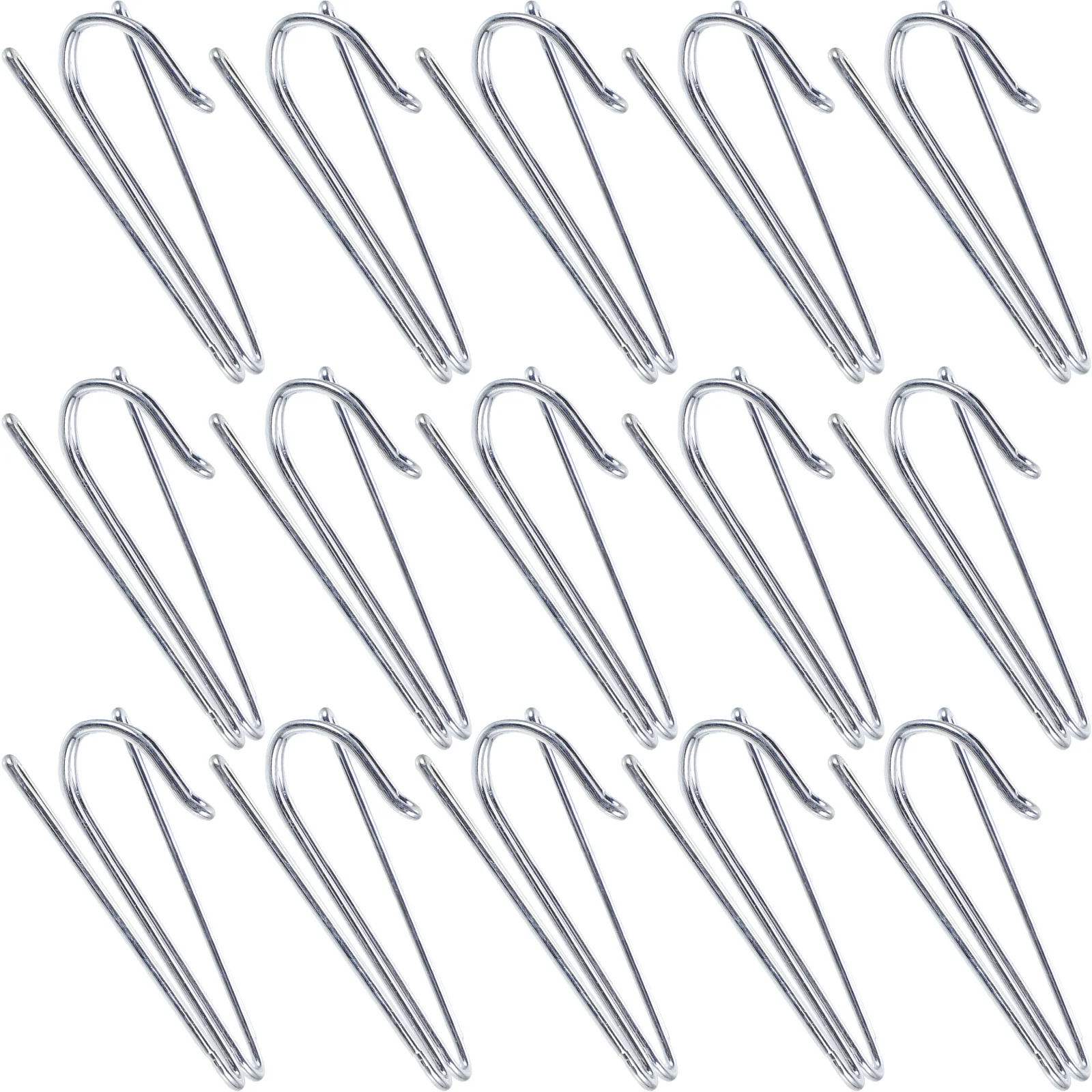 

50Pcs Drapery Hooks Window Curtain Hooks Heavy Duty Stainless Steel Curtain Hangers for Pleated Curtains Bathroom Shower Clips