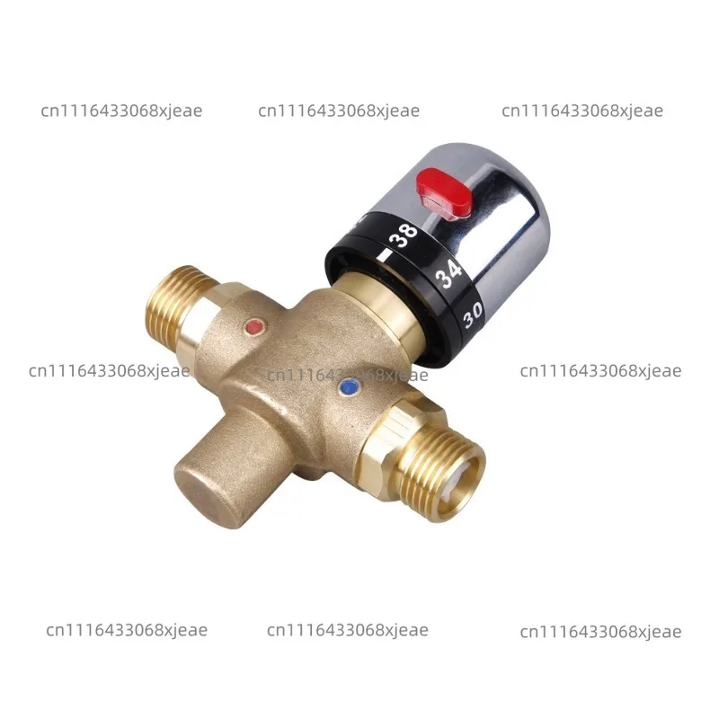 Brass intelligent Automatic thermostatic switch valve One-way control valve, low temperature opening, high temperature closing