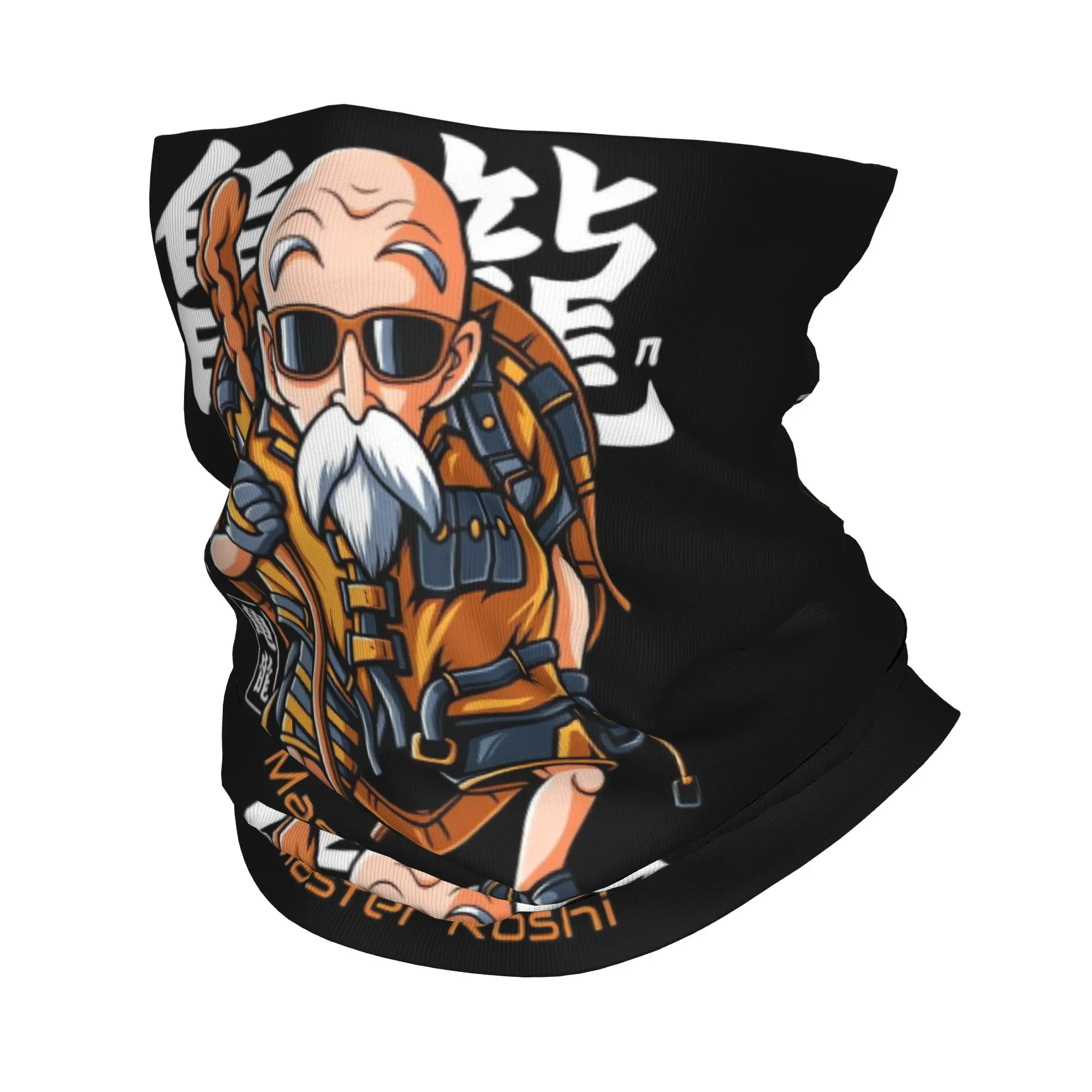 Master Roshi D-Dragon B-Ball Bandana Neck Warmer Men Women Winter Ski Tube Scarf Gaiter Anime  Face Cover