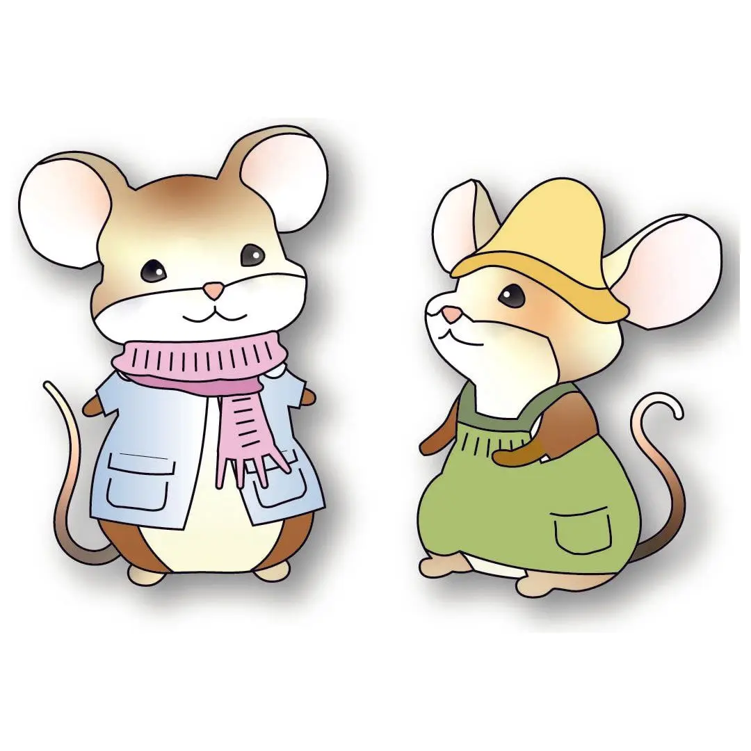 

Tow Milo Mouse Metal Cutting Dies for DIY Making Card Scrapbook Embossed Paper Album Craft Supplies Template Decoration 2025