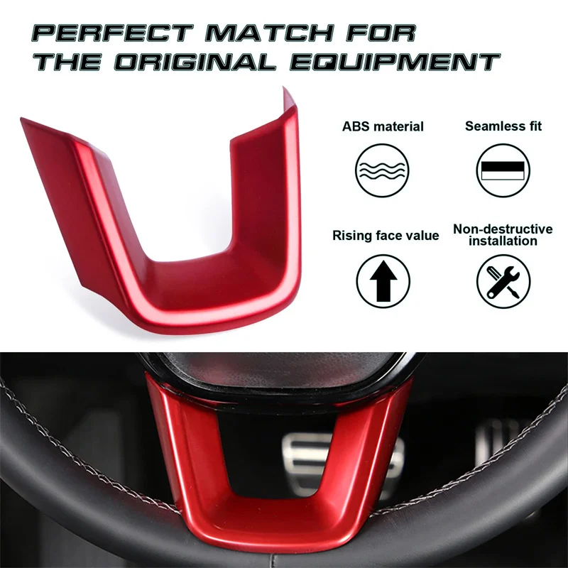 Inner Steering Wheel Lower Bottom Frame Cover Trim for Honda Civic 11th Gen CRV Accord Accessories 2022 2023 2024