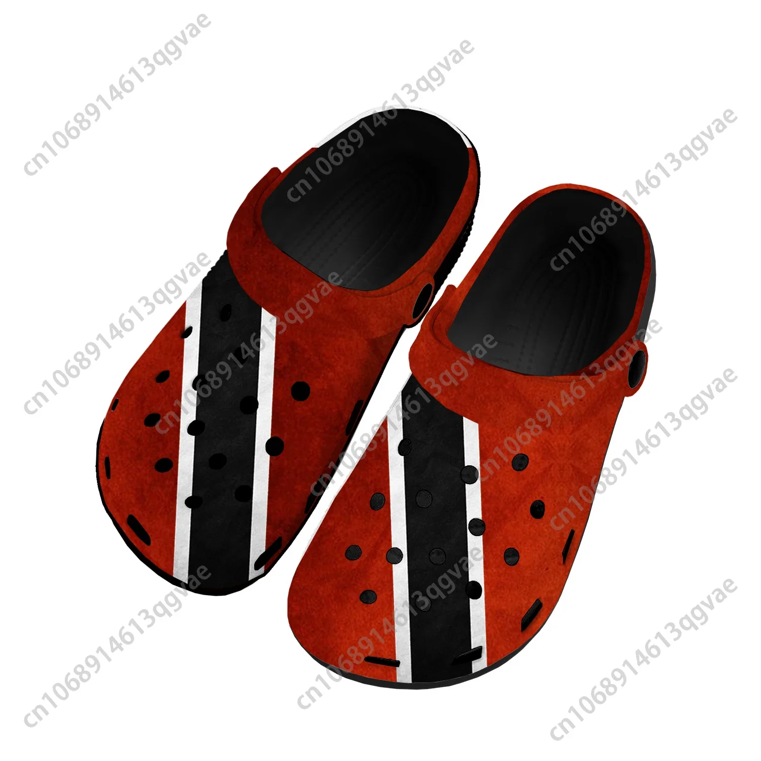 Zapatos de agua personalizados para hombres y mujeres, zuecos de casa con bandera de Trinidad y Tobago, zuecos de jardín para adolescentes, zapatillas de playa transpirables con agujeros