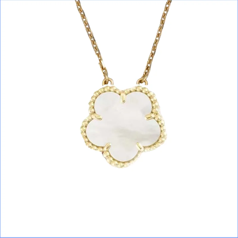 قلادة من الفضة الإسترليني عيار 925 بأربع أوراق البرسيم مع شعار VAN: رمز مثالي للأناقة والحظ #5