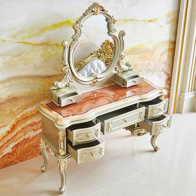 الأوروبية الفاخرة الغرور الجدول ماكياج البراز خشب متين الغرور الجدول الاشياء الشمال Coiffeuse دي Chambre أثاث غرفة صغيرة