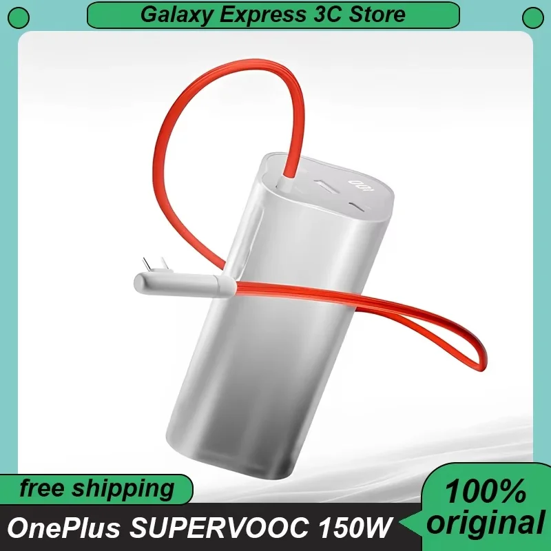 OnePlus SUPERVOOC 150W Power Bank 20000mAh High Capacity Fast Charging Power Bank Built in Cables Portable Charger Original