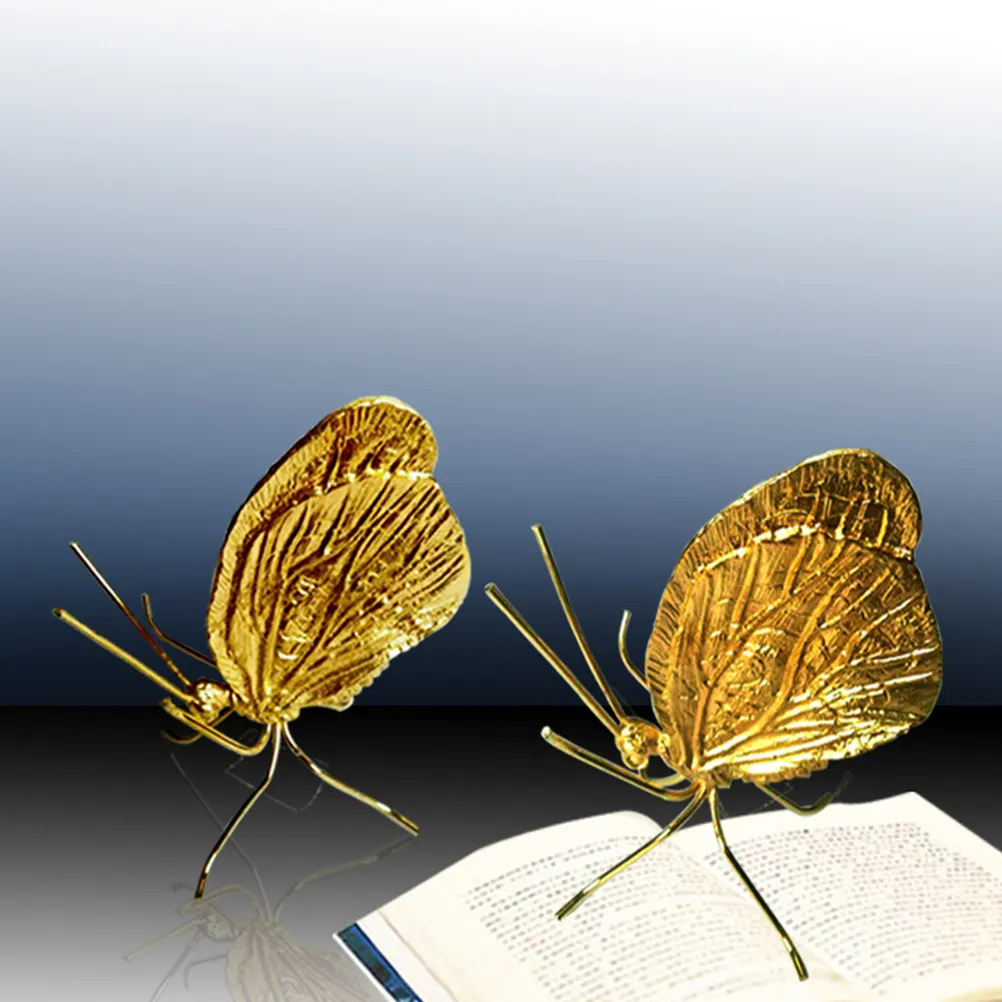 Metal Ornament Creative Metal Handicrafts Nature Inspired Butterfly Shape Indoor Outdoor Decoration Ornament Shape Decoration