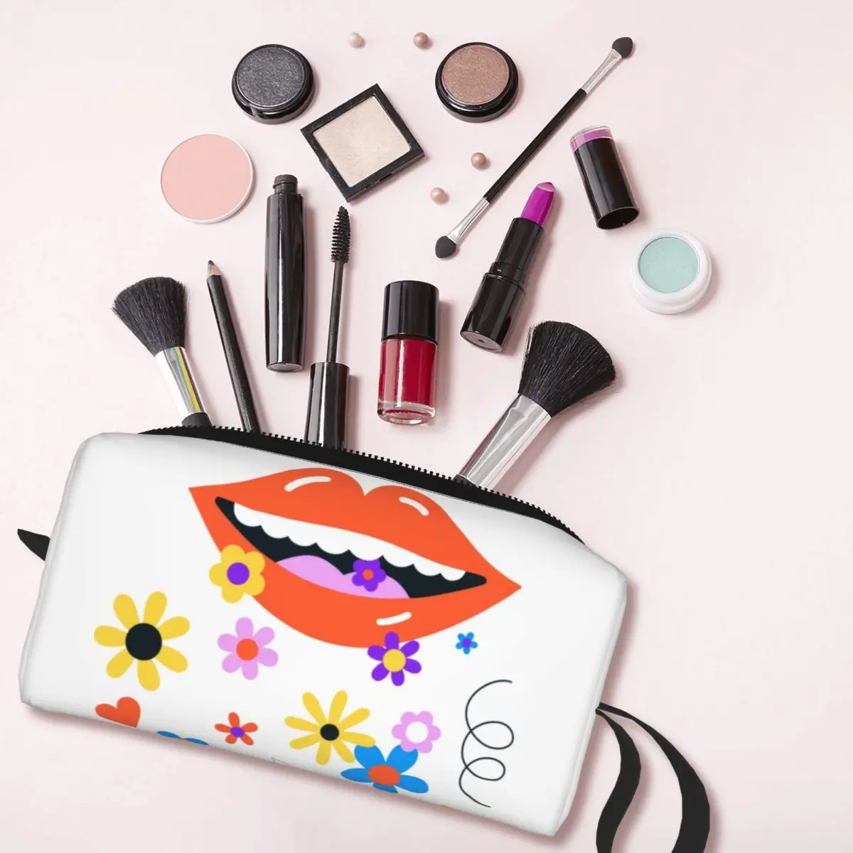 Bolsa de Higiene Pessoal para Mulheres, Arte Mural de Rua, Eldridge Organizador de Maquiagem Cosmética, Armazenamento Lady Beauty, Estojo Dopp Kit