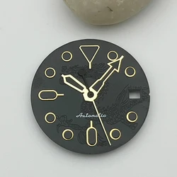 NH36 28.5mm Dial Fit NH35 NH36 7S26 Automatic Movement for SKX007 SKX009 SRPD Turtle Abalone Tuna Canne NH35 Dial and Hands