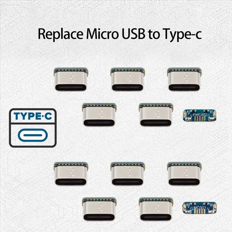 10 szt. Złącze USB Typ C Żeńskie Gniazdo 5-Pinowe SMD SMT Port Ładowania Typu C do Lutowania PCB Naprawa DIY Adapter — zdjęcie produktu 2