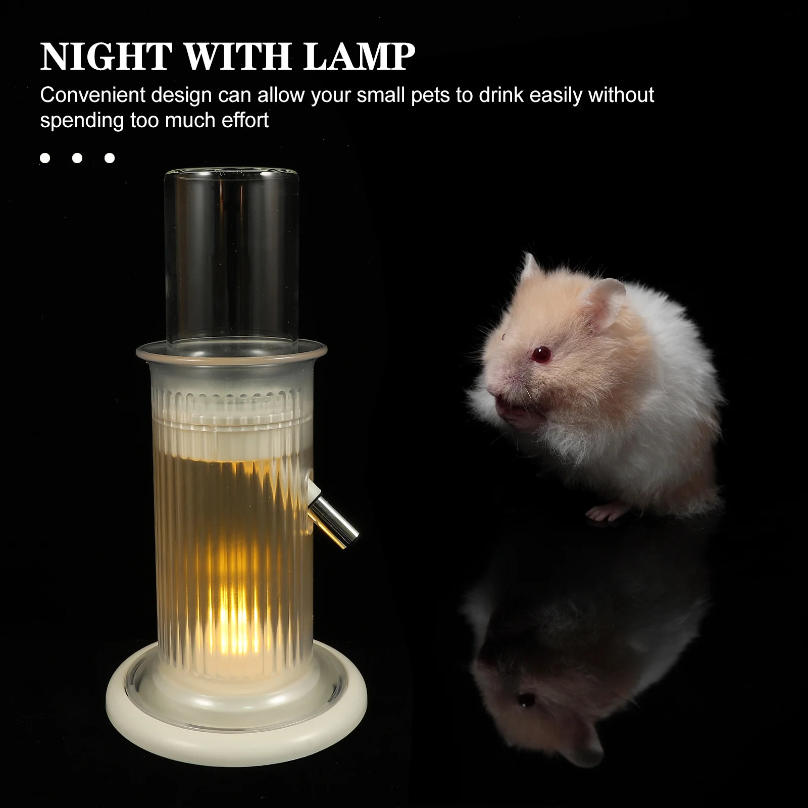 

Automatic Hamster Bottle Vertical Standing Water Feeder Convenient Cage Hamster Accessory Daily Use Vertical Chinchilla Bottle