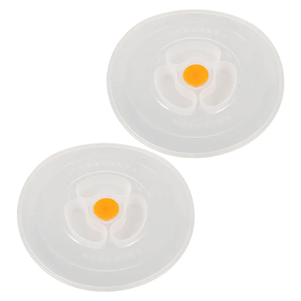

2Pcs Reusable Food Covers Silicone Lids Insulated Barrel Cover Leakproof Bowl Protective Washable Sealing Bowl Covers