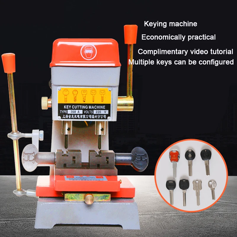 368A 220V Key Machine Vertical Key Cutting Machine Keys Copier for Duplicating Security Keys Locksmith Equipment