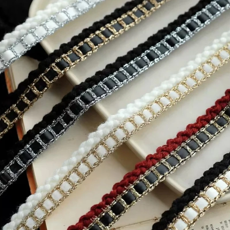 Cotton Thread Row Webbing, Vintage Clothing Fabric Decoration, Collar Trim, DIY Sewing, Lace Accessories, 2cm Width