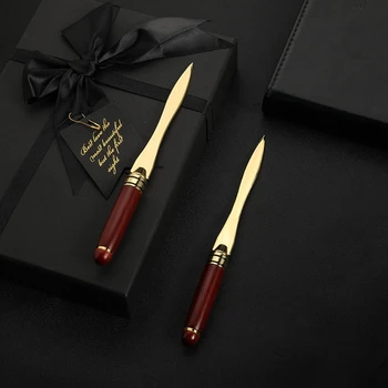 1 adet zarif maun mektup açacağı, açılış zarfı için ahşap mektup açacağı, ofis hediye hediye mektup kesme bıçağı