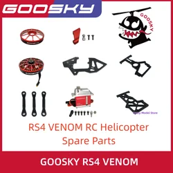 NOWY GOOSKY RS4 VENOM RC Helicopter Części zamienne silnik serwo korbowód Pitch ramię sterujące płyta główna Panel boczny itp.