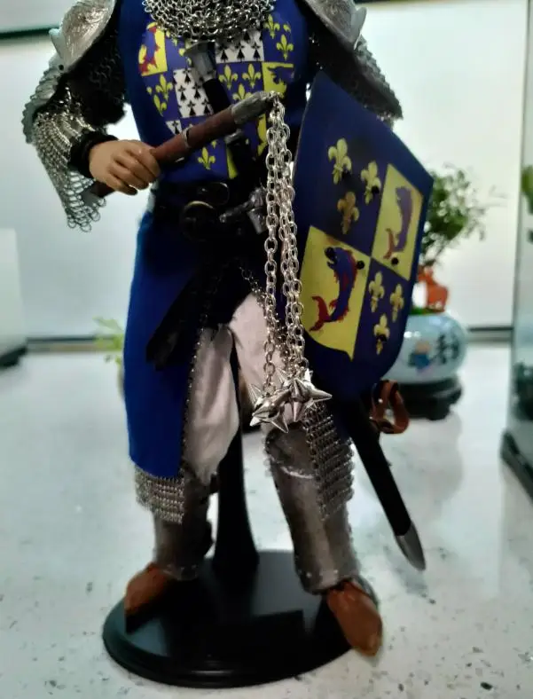 Accessoire de figurine d'action, chevalier médiéval croisé, modèle fait à la main adapté à une poupée de 12 pouces, scène à collectionner, bricolage, 1/6