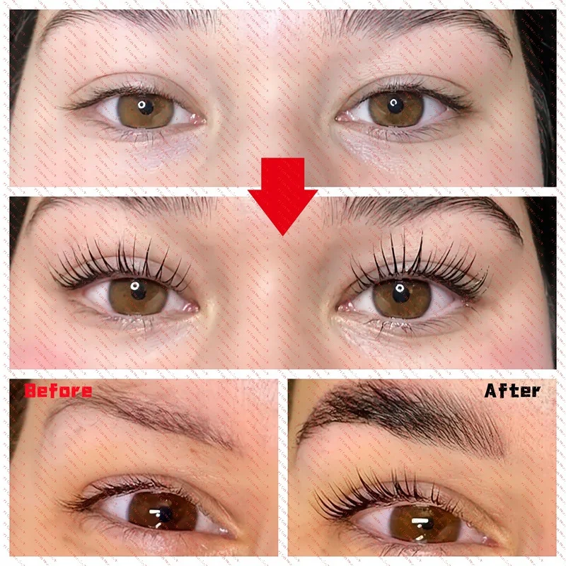 Szybkie Serum na Porost Rzęs Naturalny Wzmacniacz Rzęs Dłuższe Grubsze Brwi Esencja Podnosząca Pełniejsze Rzęsy Pielęgnacja Oczu Koreański Kosmetyk