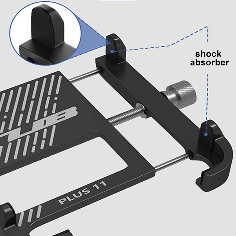 GUB PLUS 11 soporte de teléfono móvil de aleación de aluminio para bicicleta de montaña MTB, soporte de bicicleta eléctrica, soporte de teléfono