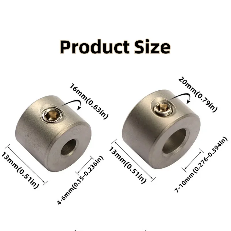 4-10mm Doweling Jig Drilling Bushing Dowel Stop Collars Ring Woodworking Drill Bits Limit Rings Stainless Steel Tool Accessories