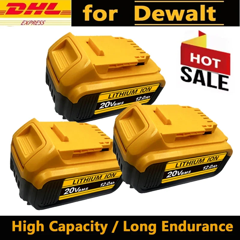 

for Dewalt original 20V rechargeable tool battery DCB181 DCB182 DCB200 DCB206 18V 20v 12AH .For Dewalt 18V 20V tool battery
