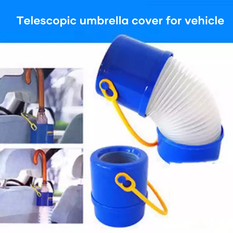 

Car Foldable Storage Bucket for Umbrella Hanging Mini Telescopic Storage Case Can Bear 2kg