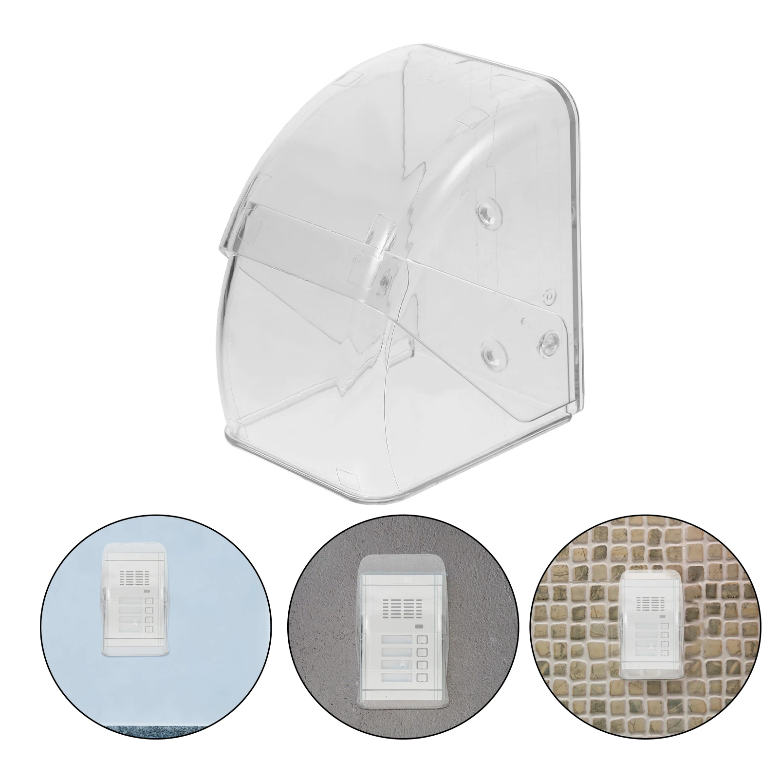 

Transparent Doorbell Rain Cover Weatherproof Protective Cap for Outdoor Wireless Doorbell Security Entry Systems Guard