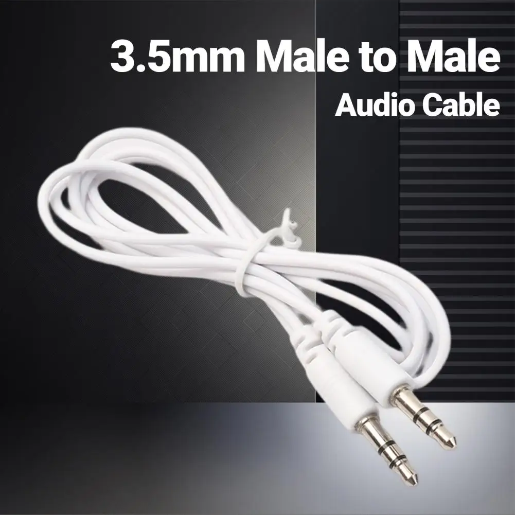 Flexible  Excellent 3.5mm Male to Male Stereo Audio AUX Cable Copper Wire Audio Cable Long Service Time   Audio Accessories